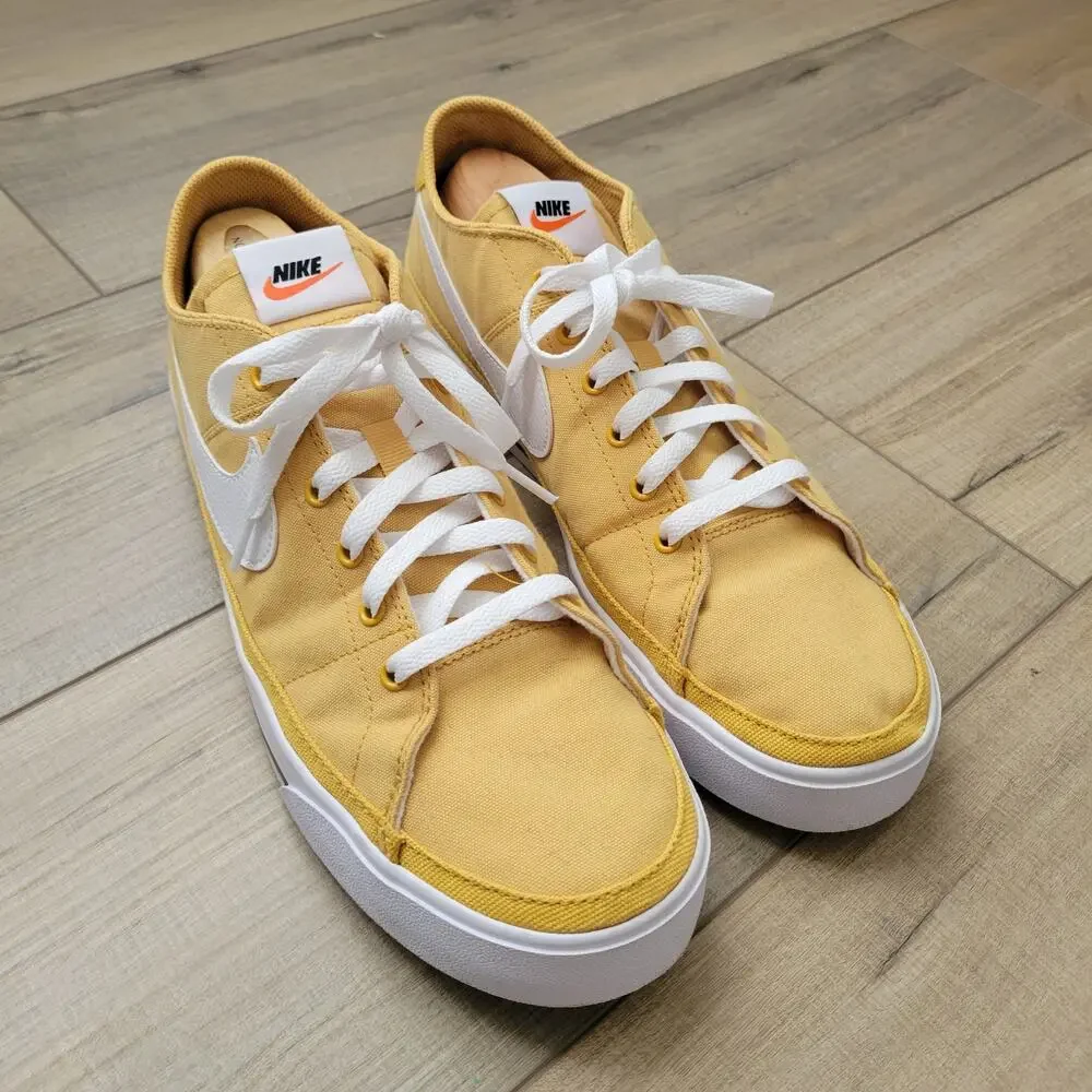 Nike Court Legacy Canvas Sanded Gold Sneakers Men Sz 11 CW6539-700 - Picture 13 of 16